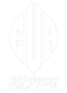 Eva Storm, first ai singer & performer her logo